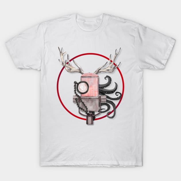 Simple Classy Modern Alastor the Radio Demon Design T-Shirt by SpiralBalloon